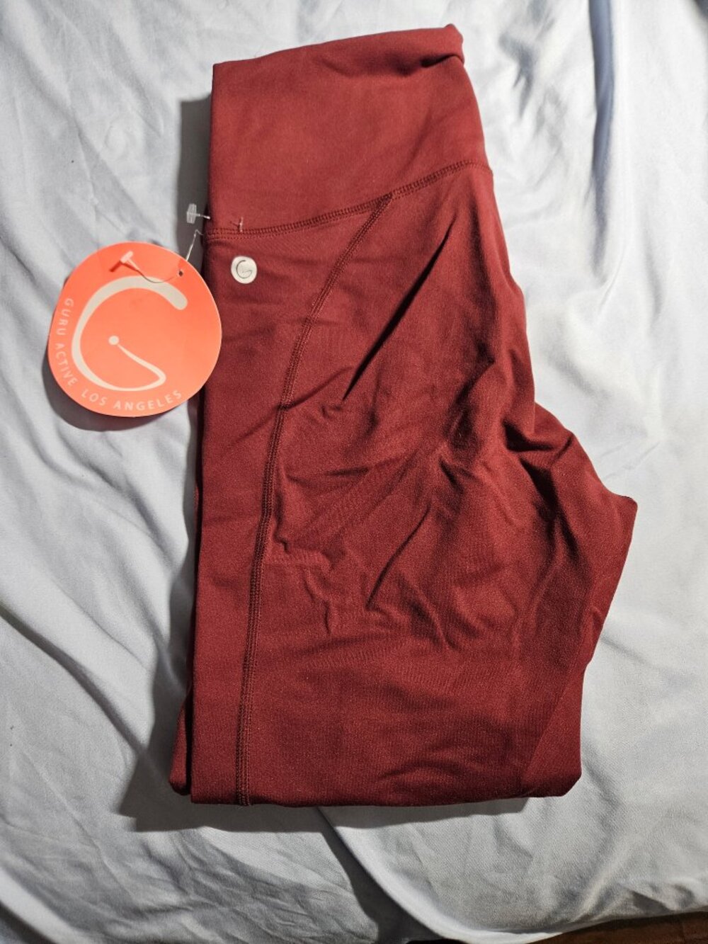 Guru Active- Women's Size Small Maroon Leggings  Stretch New W/Tags